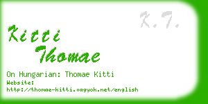 kitti thomae business card
